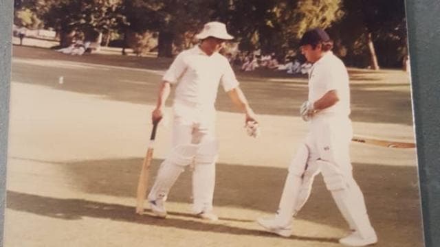 ক্রিকেট মাঠে নওয়াজ শরীফ 