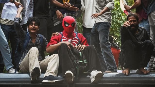 দিল্লিতে প্রতিবাদী ছাত্র সংগঠনগুলির বিক্ষোভ