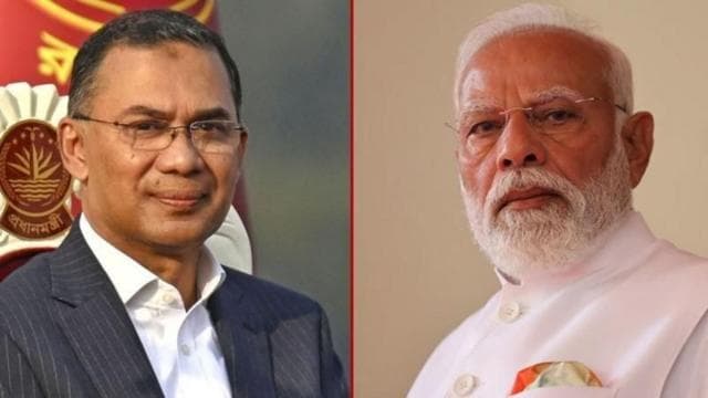 বাংলাদেশের প্রধানমন্ত্রী তারেক রহমান ও ভারতের প্রধানমন্ত্রী নরেন্দ্র মোদী